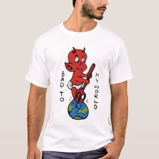 CAMISETA BACKTRACK - RUIM PARA O MEU MUNDO DEMÔNIO