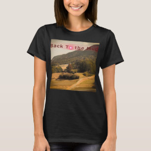 Camiseta Bacl para a arte do cobrir de lama
