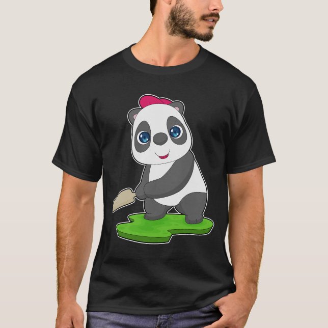 Camiseta Baco de críquete Panda (Frente)