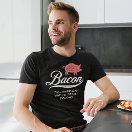 Camiseta Bacon American Carnivore Brechfast Retro