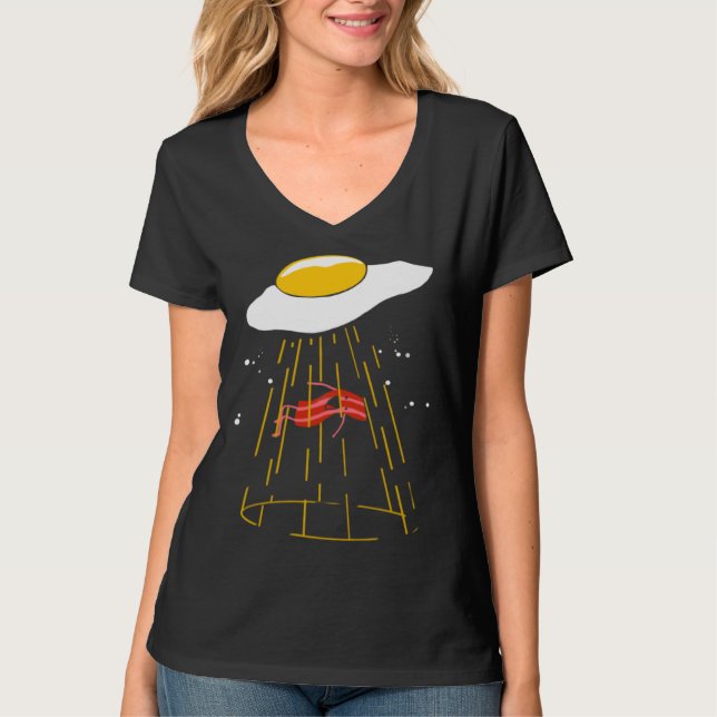 Camiseta Bacon and Eggs  Alien Kids Egg Crispy (Frente)
