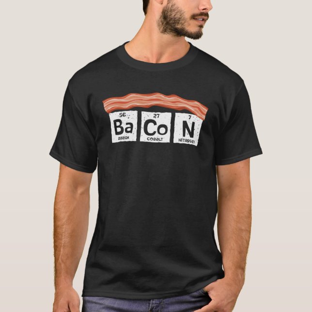 Camiseta Bacon Bacon Science Bacon Bacon (Frente)