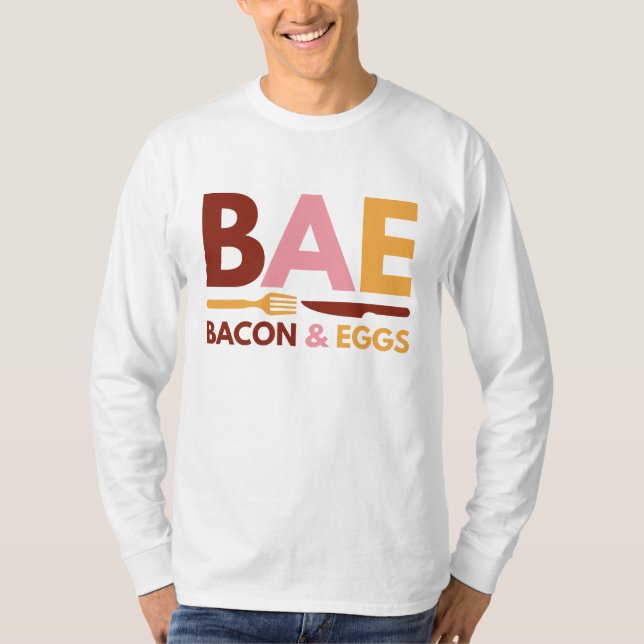 Camiseta Bacon-Básico E Ovos (Frente)