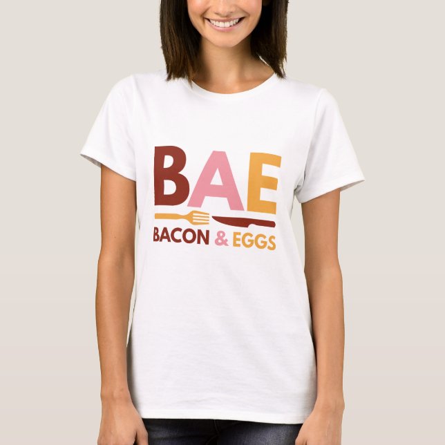 Camiseta Bacon-Básico E Ovos (Frente)