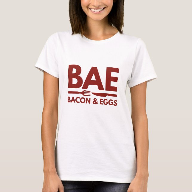 Camiseta Bacon-Básico E Ovos (Frente)