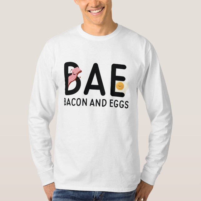 Camiseta Bacon-Básico E Ovos (Frente)