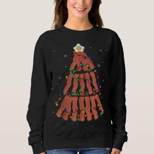 Camiseta Bacon Christmas Tree Cute Christmas Lights Bacon P