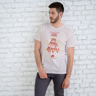 Camiseta Bacon Divertido e Ovos Esquadrão de Natal