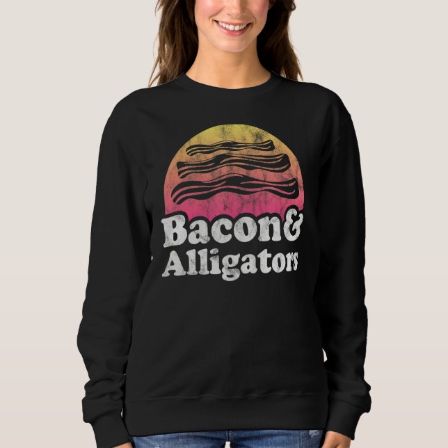 Camiseta Bacon E Alligadores Ou Alligadores (Frente)