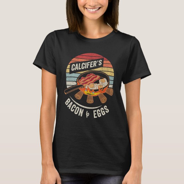 Camiseta Bacon e Comida de cozedura para ovos da espécie Vi (Frente)