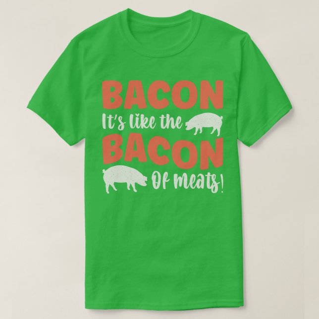 Camiseta Bacon É como o bacon da carne (Frente do Design)