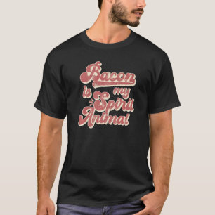 Camiseta Bacon É Meu Espírito Animal Bacon Bandeira America