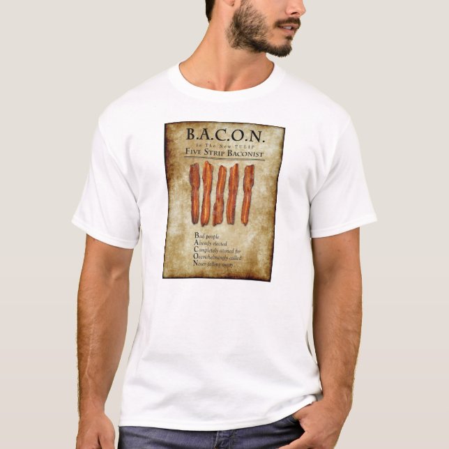 Camiseta BACON: É o T novo da TULIPA (Frente)