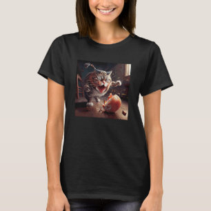 Camiseta Bacon E Ovos De Luta Contra Gatos