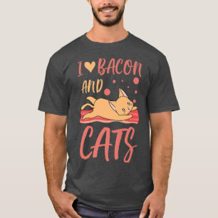 Camiseta Bacon Gatos Engraçados Pets Funny Gatinho Lover Gr