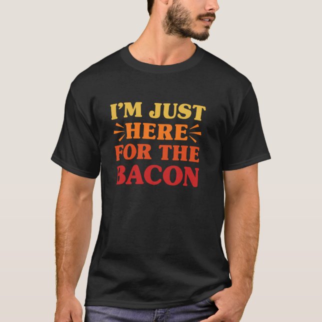 Camiseta Bacon I Ama Bacon Comida Engraçada (Frente)