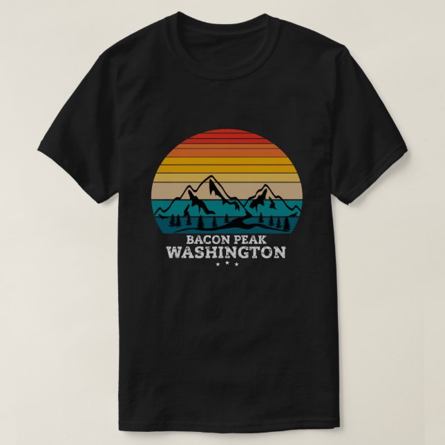 CAMISETA BACON PEAK WASHINGTON (Frente do Design)