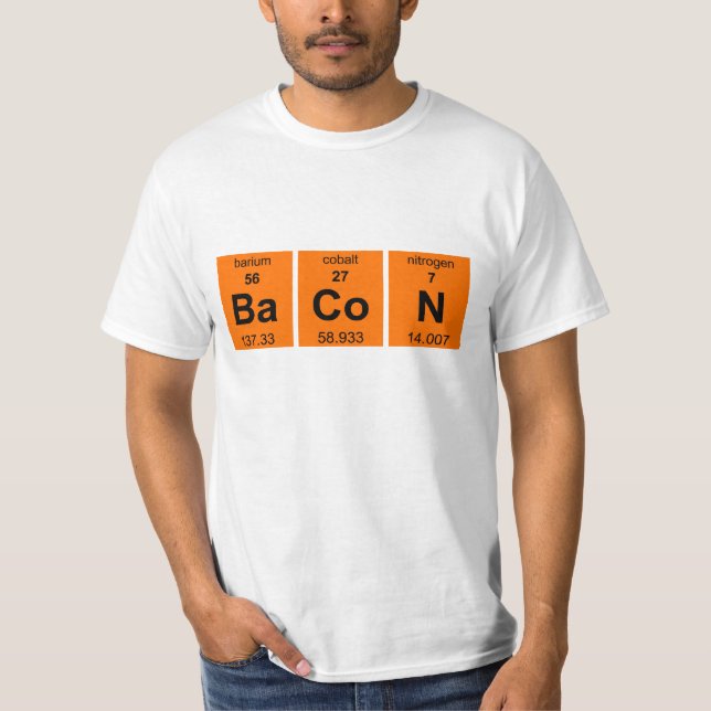 Camiseta Bacon periòdicamente (Frente)