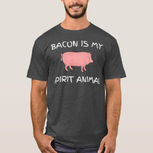Camiseta Bacon Spirit Animal Bacon Pork Food Pig Lover Food
