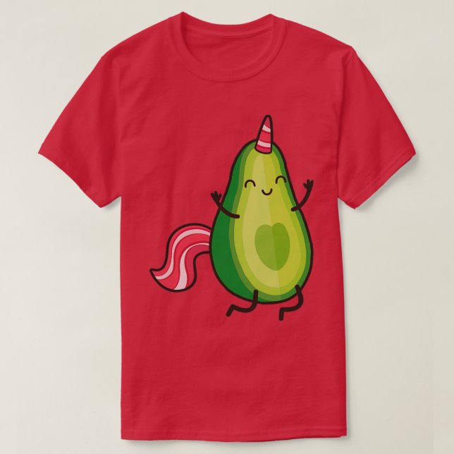Camiseta BaconAvocadicorn (Frente do Design)