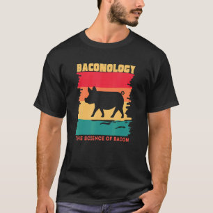 Camiseta Baconologia A Ciência Do Bacon Retro Vintage Gril
