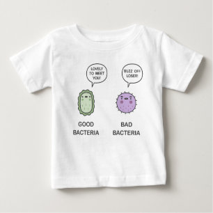 Camiseta Bacterias Boas, Bactérias Más