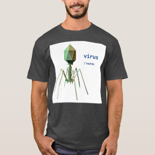 Camiseta Bacteriófago Meu Vírus Favorito