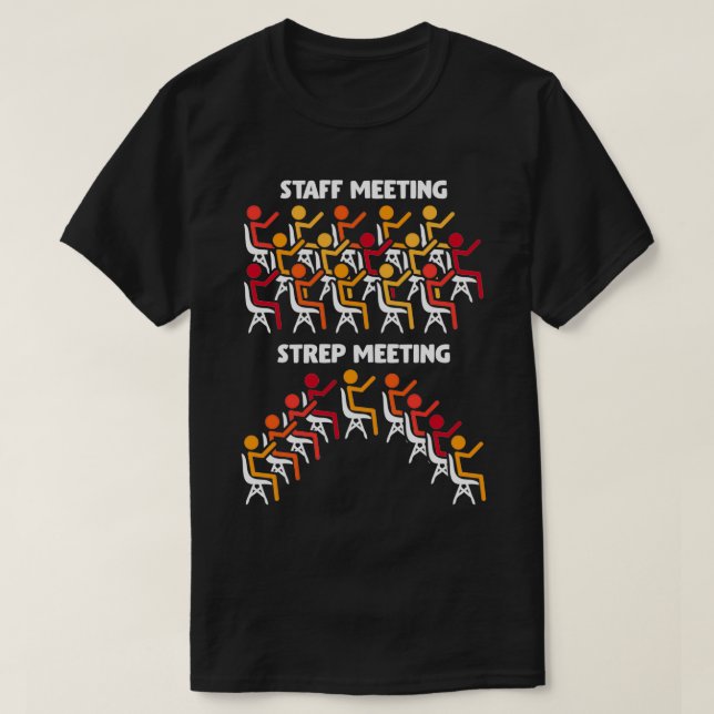 Camiseta Bacterium Science Strep Meeting Microbiology (Frente do Design)