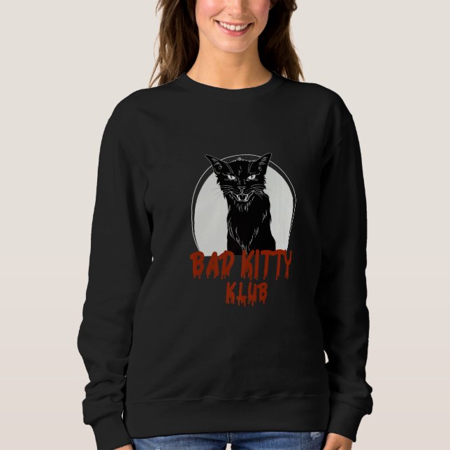 Camiseta Bad Cat Kitty Custome Halloween (Frente)
