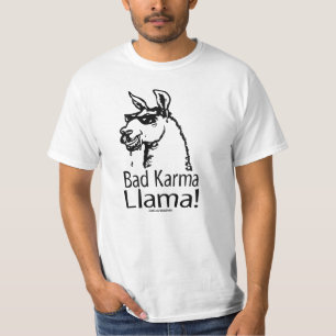 Camiseta bad_karma_llama_zazzle