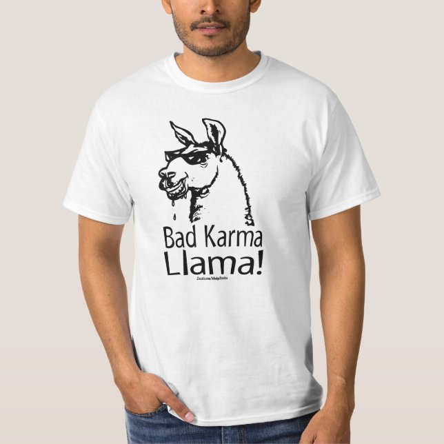 Camiseta bad_karma_llama_zazzle (Frente)