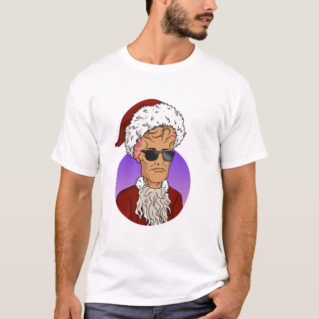 Camiseta Bad Santa NO SMOKING (Frente)