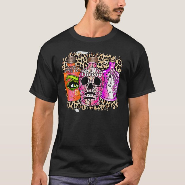 Camiseta Bad Witch Energy Leopard (Frente)