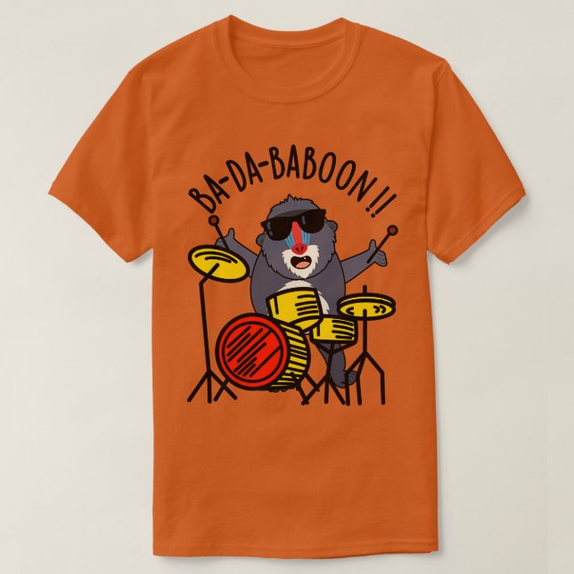 Camiseta Badababoon Funny Monkey Baboon Pun (Frente do Design)