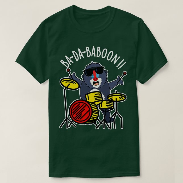 Camiseta Badababoon Funny Monkey Baboon Pun 1 (Frente do Design)