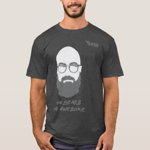 Camiseta Badass de grande porte 40 anos de incrível