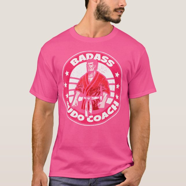 Camiseta Badass Judo Coach Autodefesa Jud do Guerreiro (Frente)