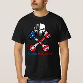 Camiseta Badass Mechanic, Pavilhão Americano