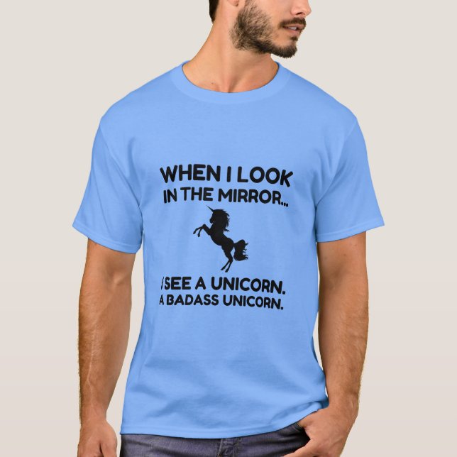CAMISETA BADASS UNICORN (Frente)