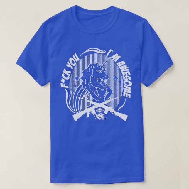 Camiseta Badass Unicorn 1 (Frente do Design)