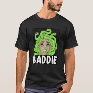 Camiseta Baddie Trendy Cute Medusa Cabeça Para Meninas E