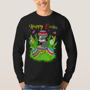 Camiseta Badger Animal Floral Easter Ovo Funny Badger East