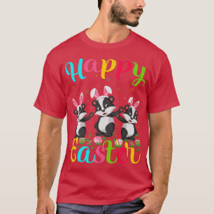 Camiseta Badger Lover Engraçado Páscoa Coelhinho De Ovo Fel