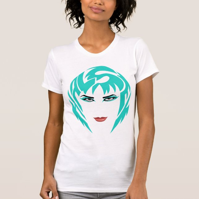 Camiseta Badlands Teal Feminino (Frente)