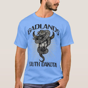 Camiseta Badlands USA National Park Dakota do Sul Bison Hik