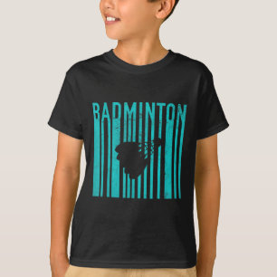 Camiseta Badminton Antigo - Jogador de Badminton Retro - Ba