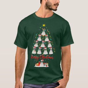 Camiseta Badminton Árvore De Natal Luz Engraçado Badminton 