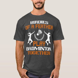 Camiseta Badminton Birdies de uma pena