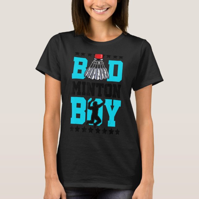 Camiseta Badminton Boy Noun Definition Shuttlecock Badminto (Frente)