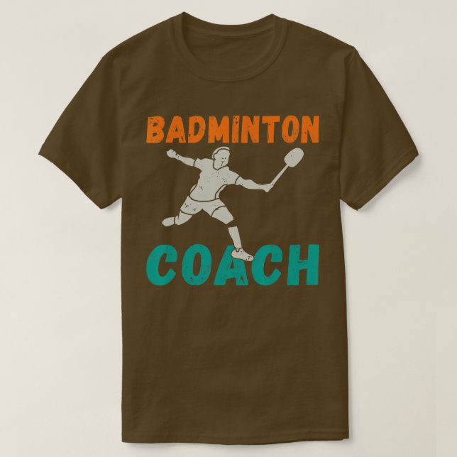 Camiseta Badminton Coach (Frente do Design)